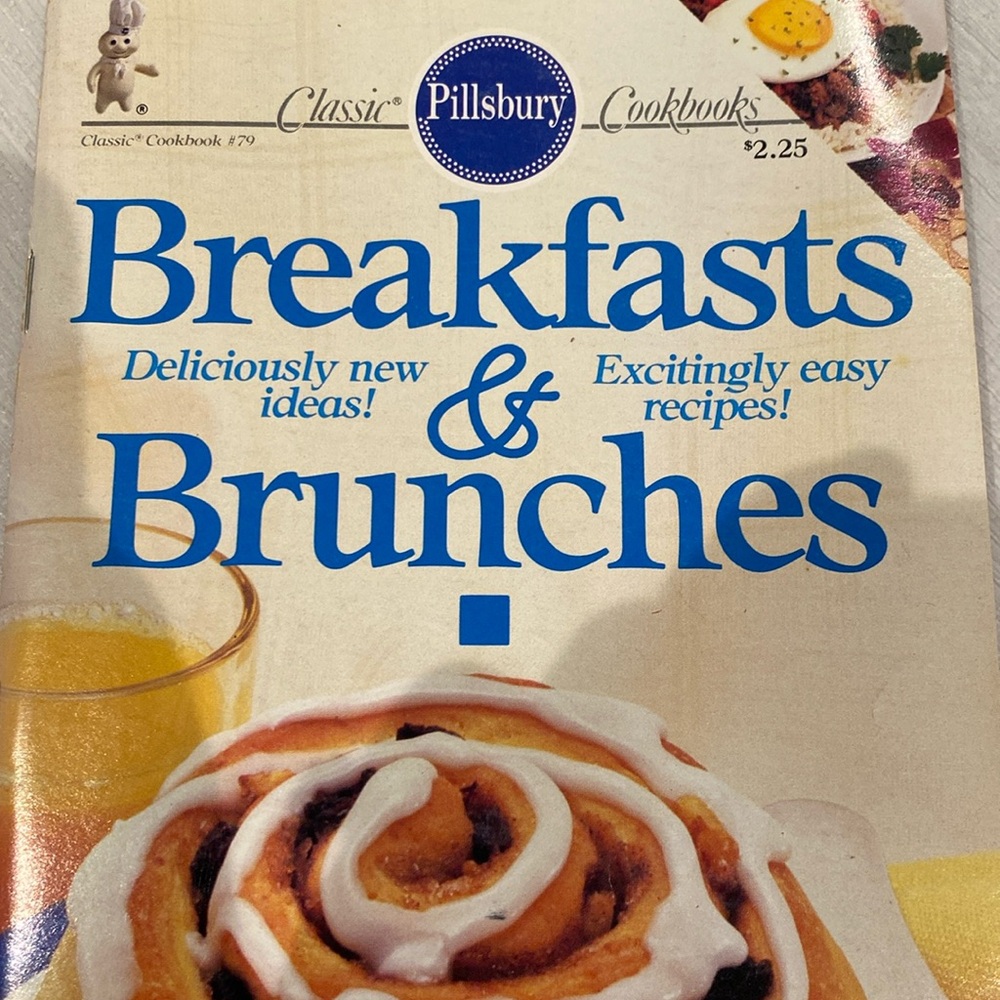 Vtg 80s Pillsbury Breakfast & Brunches Cookbook
